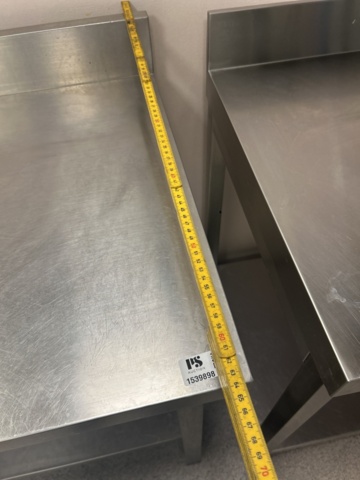 1539898-8 Rostfria arbetsbänkar 2 st och en vägghylla - Maxima / GGM Gastro / Royal