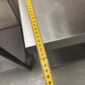 1539898-12 Rostfria arbetsbänkar 2 st och en vägghylla - Maxima / GGM Gastro / Royal