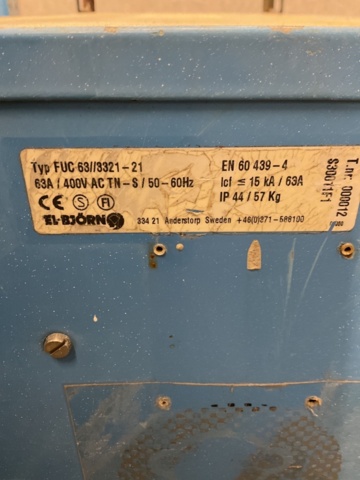 1473427-4 Electrical switchboard - ELBJÖRN FUC 63