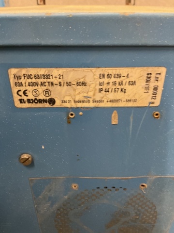 1473427-5 Electrical switchboard - ELBJÖRN FUC 63