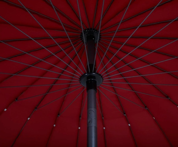 1541800-5 Parasol Brafab Shanghai Red 270 cm