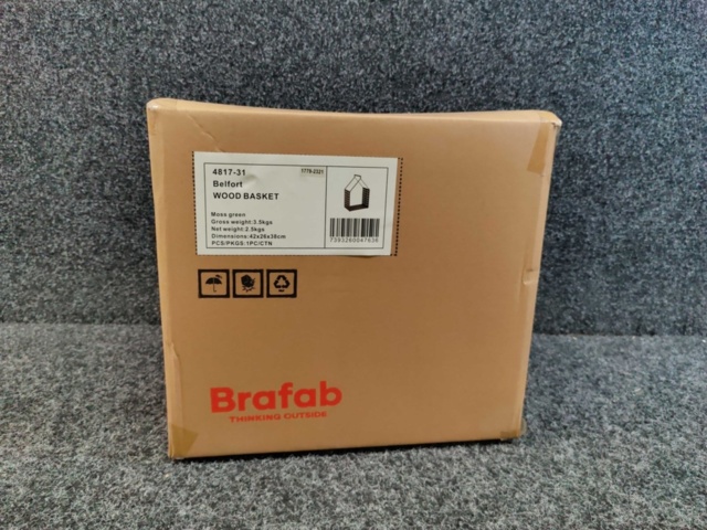 1541832-2 Firewood basket Brafab Belfort Green