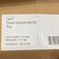 1541983-6 1 pc. Bench top Brafab Thyme Wood 120x40 cm