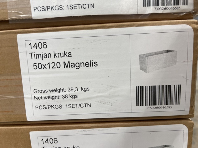 1541958-3 2 pcs Pots Brafab Thyme Magnelis 120x50x50 cm
