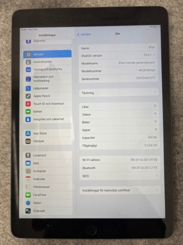 1368678-9 Kassasystem med tillbehör - iPad, kassalåda, kortterminaler och kvittoskrivare
