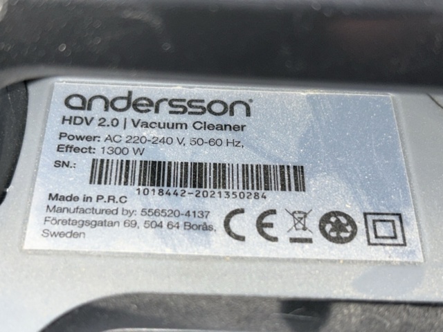 1504254-5 Grovdammsugare - Andersson HDV 2.0
