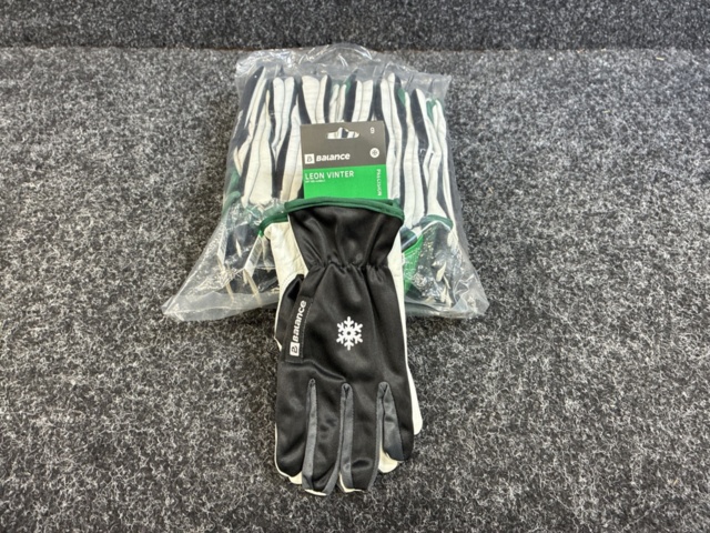 1542348-1 12 pcs Work Gloves Balance Leon Winter, Size 9