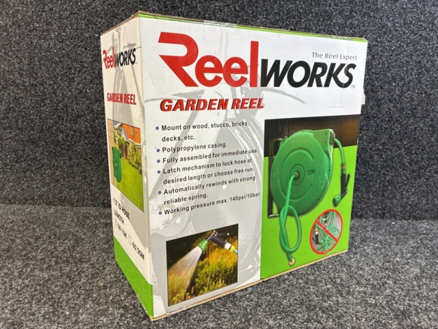 1542367-9 Wall-mounted hose reel Reelworks Garden Reel