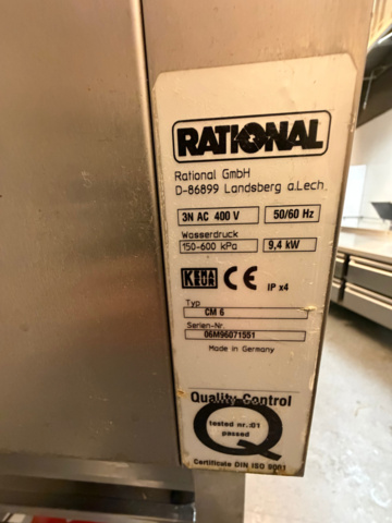 1535508-8 Rational CM 6 Kombiugn med rostfri ställning – 6 x GN 1/1