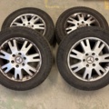 1511315-1 Summer tires on 17" aluminum rims - Continental & Mercedes Benz