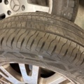 1511315-7 Summer tires on 17" aluminum rims - Continental & Mercedes Benz