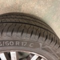 1511315-13 Summer tires on 17" aluminum rims - Continental & Mercedes Benz