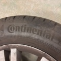 1511315-4 Summer tires on 17" aluminum rims - Continental & Mercedes Benz