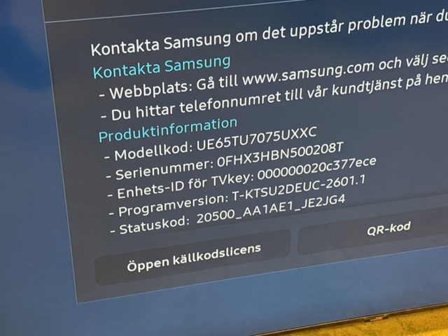 1511316-3 Smart TV 65" (Crystal UHD 4K) - Samsung