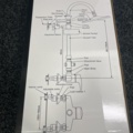 1540533-4 Takduschset med dubbla handtag Sanitary Ware - Grå/svart piano lack