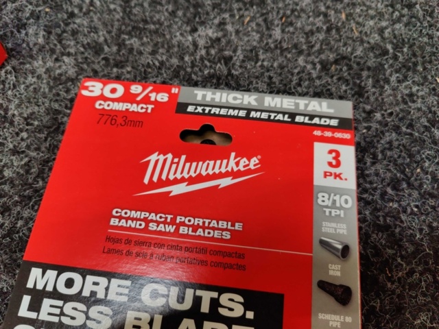 1542386-2 5 st Bandsågblad Milwaukee 776,3 mm