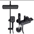 1540574-1 Sanitary Ware ceiling shower set - Black