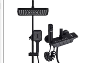 1540574 Sanitary Ware ceiling shower set - Black