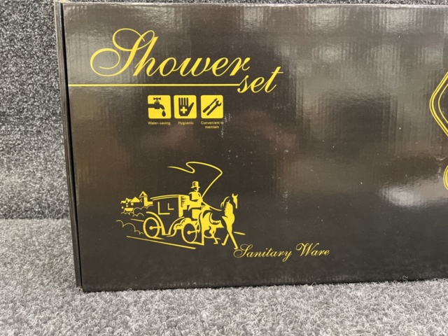 1540574-4 Sanitary Ware ceiling shower set - Black