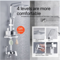 1540627-1 Sanitary Ware ceiling shower set - Silver