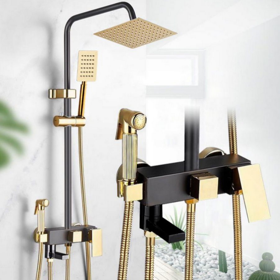 1540657-1 Ceiling shower set Sanitary Ware - Gold