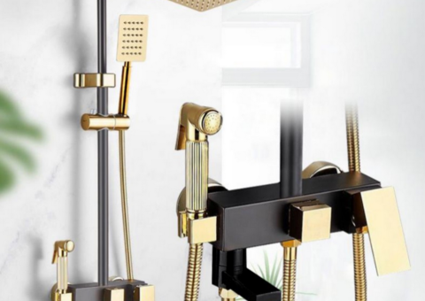 Takduschset Sanitary Ware - Gold