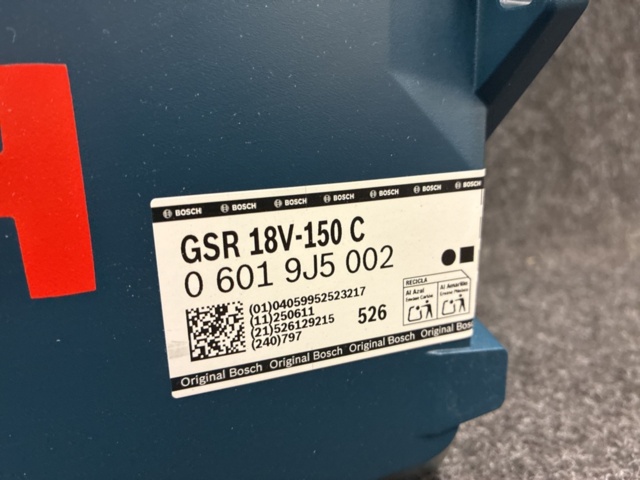 1542391-4 Screwdriver Bosch GSR 18V-150 C