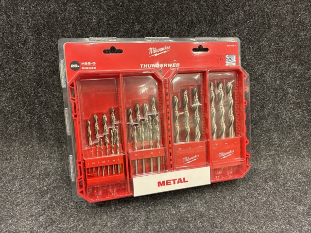 1542424-2 Metal drill set Milwaukee HSSG TW POF 25P