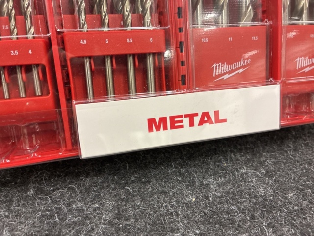 1542424-3 Metal drill set Milwaukee HSSG TW POF 25P