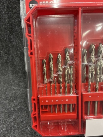 1542424-7 Metal drill set Milwaukee HSSG TW POF 25P
