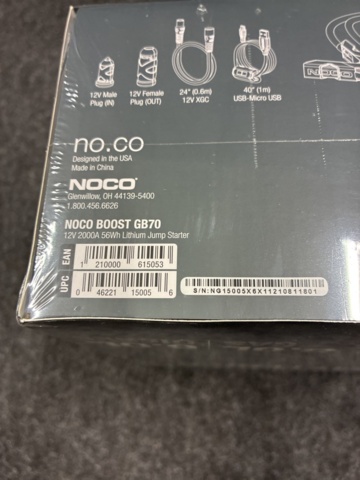 1542471-9 Booster NOCO Boost HD GB70