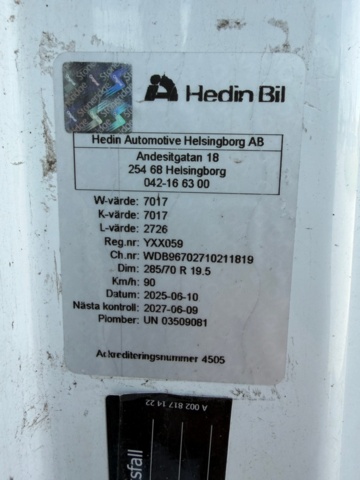 1368223-62 Skåpbil med öppningsbar sida - Mercedes-Benz Trucks Atego -2018