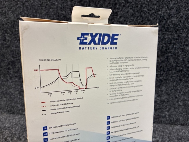 1542338-10 Batteriladdare Exide 7A 12V