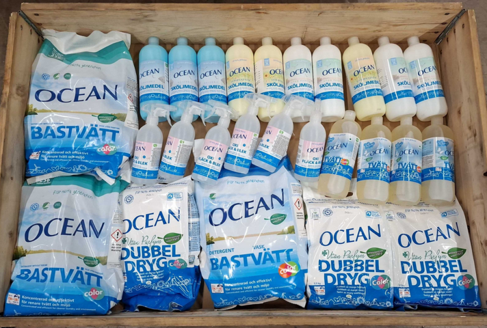 1542183-1 Parti med rengörings- och tvättprodukter, Ocean