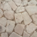 1475294-3 Samling med stenplattor på nät - Snow White Tile 30x30 cm