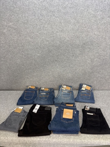 1542690-45 Stort jeansparti – LEE, Wrangler, Nudie Jeans, Superdry m.fl. | 140+ nya plagg med etikett