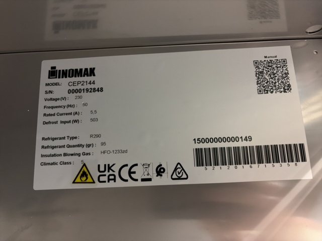 1525451-6 Dubbel Kylskåp - Inomak CEP2144