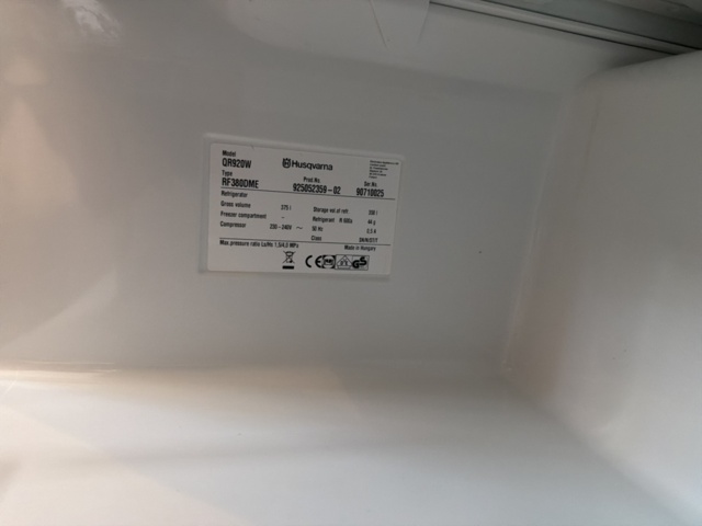 1533286-6 Kyl och frys - Husqvarna QR920W / QT920W