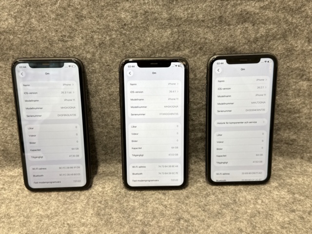 1535494-12 Mobiltelefoner 3 st - Apple iPhone 11