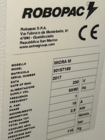 1535630-7 Krympfilmsmaskin - Robopac Micra M -2017