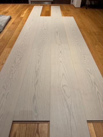 1543030-3 Ash floor matte lacquer, Earth Grey, Woodura, XXL, 1-stick, 5G-click, (Select) 184 sq.m.