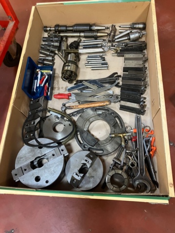 1475340-1 Collection of lathe accessories and tools