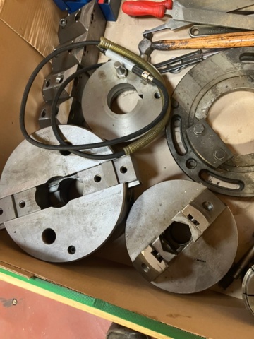 1475340-3 Collection of lathe accessories and tools