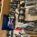 1475340-4 Collection of lathe accessories and tools