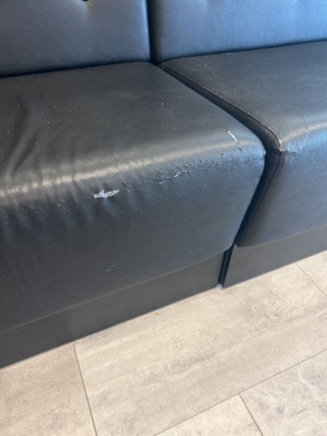 1539920-12 Soffmoduler i svart - 4 st