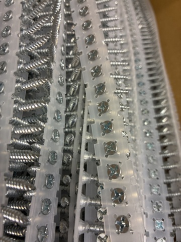 1543101-5 Approx. 10,000 pcs Banded hard gypsum screw 3.9x25 FZB, VSB