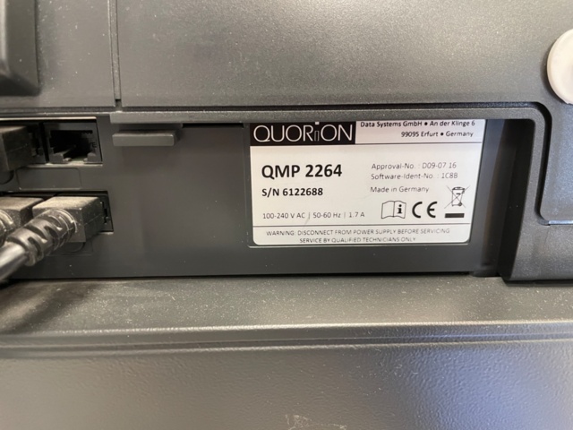 1543190-4 Kassamaskin  Quorion QMP 2264
