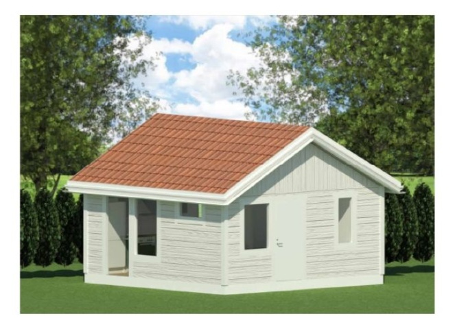 1543240-1 Frame for a detached house of approximately 30 square meters