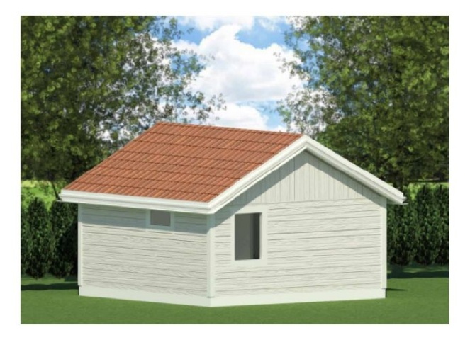 1543240-2 Frame for a detached house of approximately 30 square meters