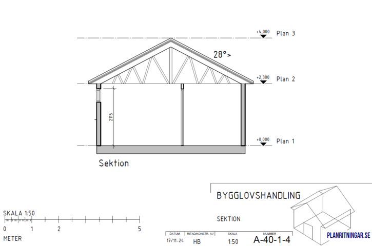 1543240-6 Frame for a detached house of approximately 30 square meters
